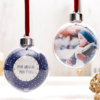 Boule de Noël personnalisée