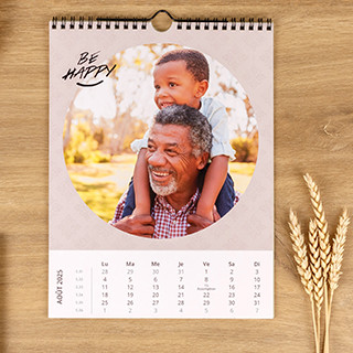 Calendrier mural A4 portrait éco-conçu