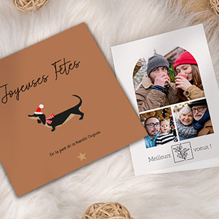 Carte de vœux personnalisée