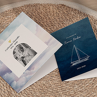 Faire-part de décès personnalisé