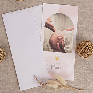 Carte de remerciement personnalisée