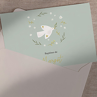 Faire-part de baptême personnalisé