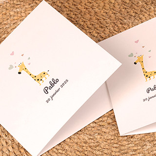 Faire-part de naissance personnalisé