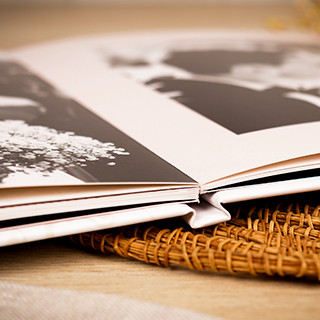 Livre photo paysage ouverture à plat