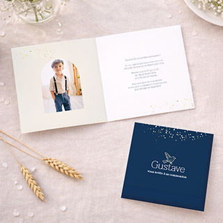 Faire-part de communion personnalisé