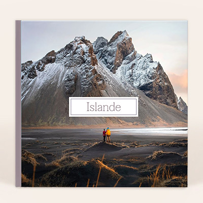 Livre photo carré XL ouverture à plat