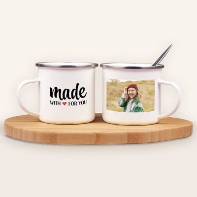 Mug émaillé personnalisé 