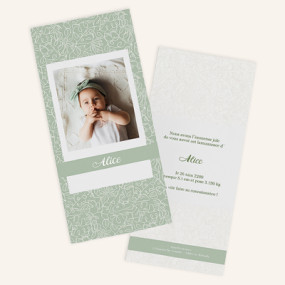 Faire-part de naissance personnalisé